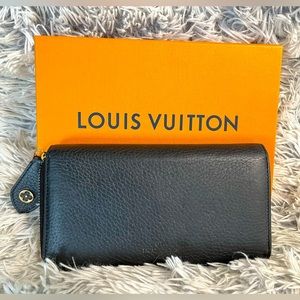 LOUIS VUITTON Portefeuille Comet L-shaped long wallet M63102 Noir